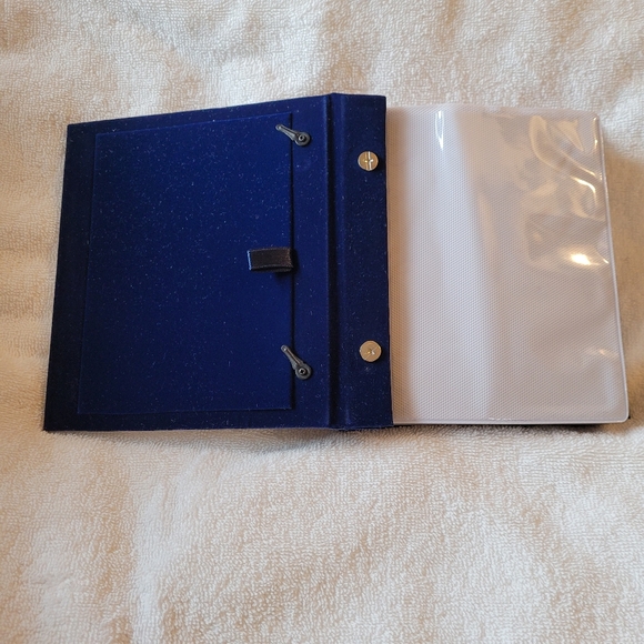 Silver & Gold two tone Velvet Photo Album Glass Fr - Picture 8 of 11